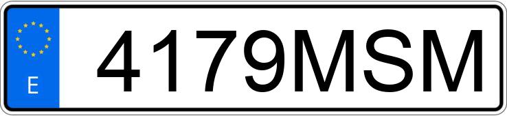 Numer rejestracyjny 4179MSM posiada HONDA CL