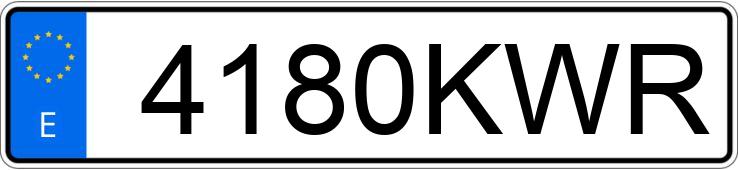 Numer rejestracyjny 4180KWR posiada IVECO DAILY Numer rejestracyjny 4180KWR posiada IVECO DAILY