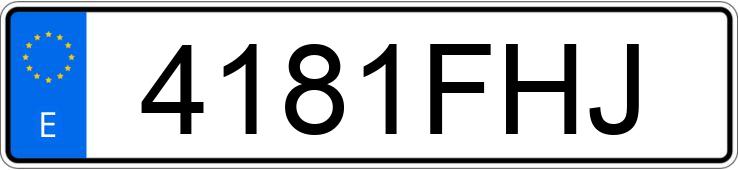 Numer rejestracyjny 4181FHJ posiada FIAT PUNTO