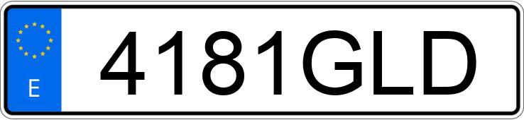 Le numéro d’enregistrement 4181GLD a RENAULT CLIO