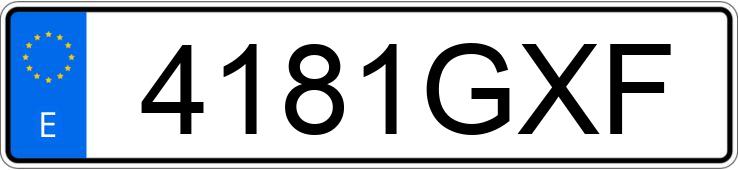 Numer rejestracyjny 4181GXF posiada RENAULT GRAND SCENIC Numer rejestracyjny 4181GXF posiada RENAULT GRAND SCENIC