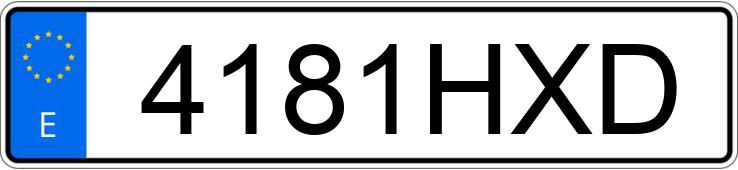 Numer rejestracyjny 4181HXD posiada BMW X1