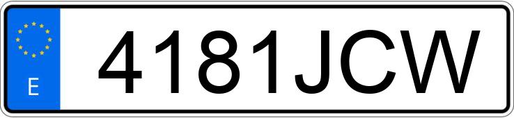 Numer rejestracyjny 4181JCW posiada HONDA CIVIC