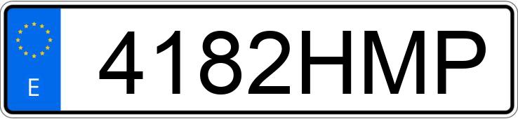 Numer rejestracyjny 4182HMP posiada CITROEN C4 PICASSO 5PZ