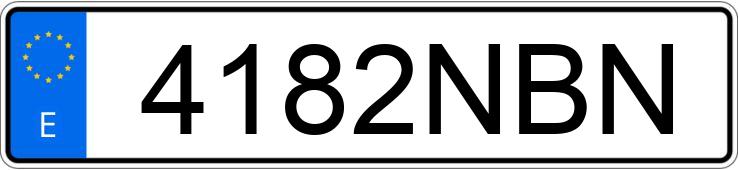 Numer rejestracyjny 4182NBN posiada CUPRA LEON