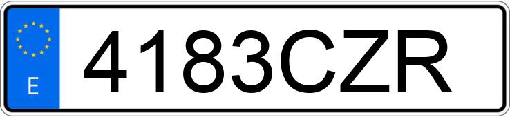 Numer rejestracyjny 4183CZR posiada CITROEN BERLINGO Numer rejestracyjny 4183CZR posiada CITROEN BERLINGO