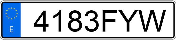 Numer rejestracyjny 4183FYW posiada IVECO DAILY