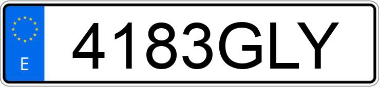 Numer rejestracyjny 4183GLY posiada MAZDA MAZDA3