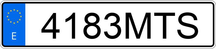 Numer rejestracyjny 4183MTS posiada MERCEDES E (212-207)