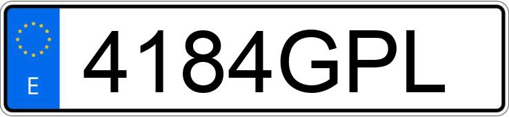 Numer rejestracyjny 4184GPL posiada SEAT EXEO