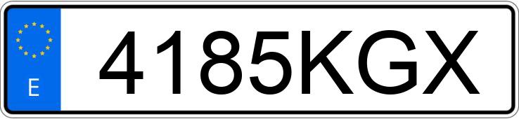 Numer rejestracyjny 4185KGX posiada SEAT IBIZA Numer rejestracyjny 4185KGX posiada SEAT IBIZA