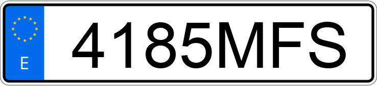 Numer rejestracyjny 4185MFS posiada AUDI Q3 SPORTBACK