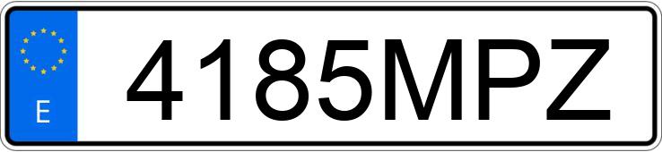 Numer rejestracyjny 4185MPZ posiada MERCEDES CITAN