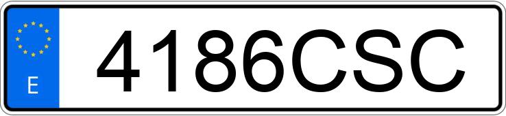Numer rejestracyjny 4186CSC posiada KIA RIO