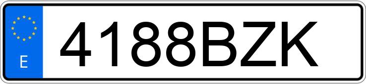 Numer rejestracyjny 4188BZK posiada BMW SERIE 3 Numer rejestracyjny 4188BZK posiada BMW SERIE 3