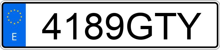 Numer rejestracyjny 4189GTY posiada VOLKSWAGEN SCIROCCO