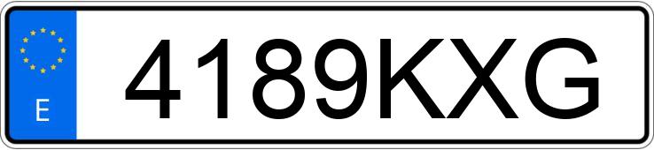 Numer rejestracyjny 4189KXG posiada RENAULT MEGANE