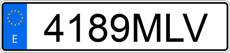 Numer rejestracyjny 4189MLV posiada Seat Ibiza