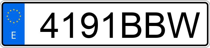 Numer rejestracyjny 4191BBW posiada OPEL ASTRA