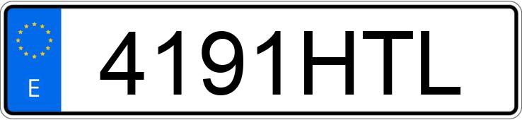 Numer rejestracyjny 4191HTL posiada MERCEDES CLA (117)