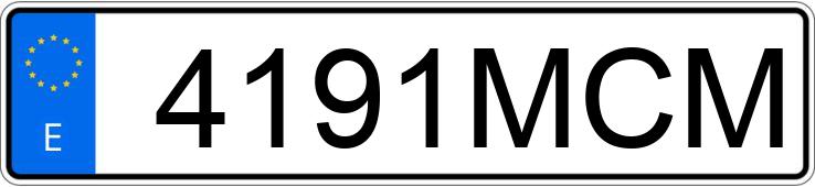 Numer rejestracyjny 4191MCM posiada OPEL CORSA