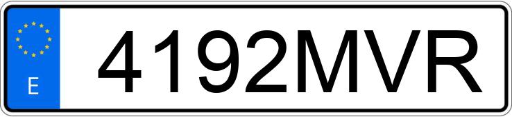 Numer rejestracyjny 4192MVR posiada DACIA SANDERO