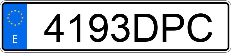 Numer rejestracyjny 4193DPC posiada PEUGEOT 407