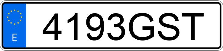 Numer rejestracyjny 4193GST posiada AUDI A3