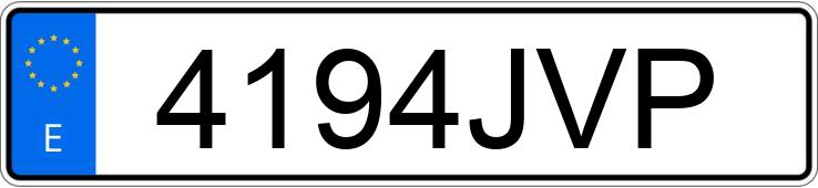 Numer rejestracyjny 4194JVP posiada AUDI A3
