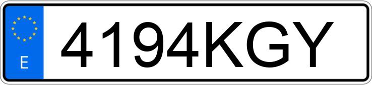 Numer rejestracyjny 4194KGY posiada LAMBORGHINI HURACAN