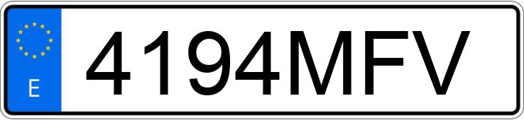 Numer rejestracyjny 4194MFV posiada FORD MUSTANG Numer rejestracyjny 4194MFV posiada FORD MUSTANG