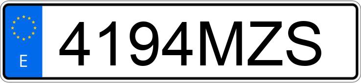 Numer rejestracyjny 4194MZS posiada NISSAN X-TRAIL