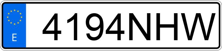 Numer rejestracyjny 4194NHW posiada VOLKSWAGEN TIGUAN