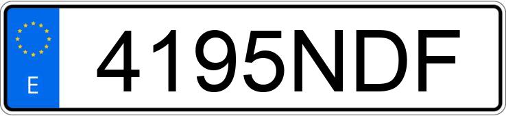 Numer rejestracyjny 4195NDF posiada NISSAN X-TRAIL