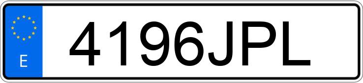 Il numero di registrazione 4196JPL ha NISSAN QASHQAI