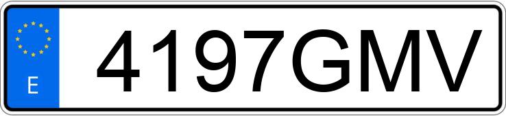 Numer rejestracyjny 4197GMV posiada RENAULT MEGANE