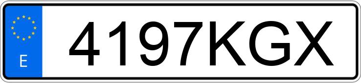 Numer rejestracyjny 4197KGX posiada SEAT IBIZA Numer rejestracyjny 4197KGX posiada SEAT IBIZA