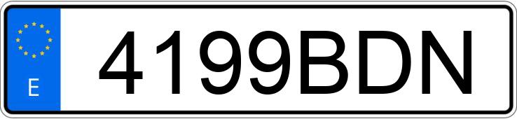 Numer rejestracyjny 4199BDN posiada OPEL ASTRA