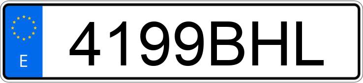Numer rejestracyjny 4199BHL posiada BMW SERIE 3
