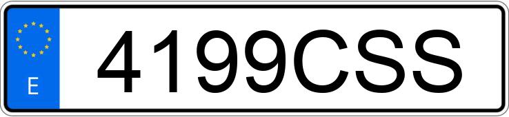 Numer rejestracyjny 4199CSS posiada CITROEN C3