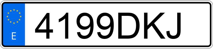 Numer rejestracyjny 4199DKJ posiada CHRYSLER VOYAGER