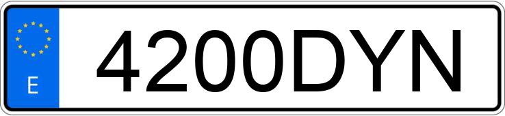 Numer rejestracyjny 4200DYN posiada HONDA CIVIC Numer rejestracyjny 4200DYN posiada HONDA CIVIC