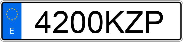 Numer rejestracyjny 4200KZP posiada KIA CEED