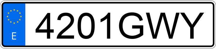 Numer rejestracyjny 4201GWY posiada TOYOTA AVENSIS Numer rejestracyjny 4201GWY posiada TOYOTA AVENSIS