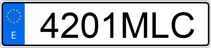 Numer rejestracyjny 4201MLC posiada MINI MINI