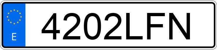 Numer rejestracyjny 4202LFN posiada MERCEDES VITO