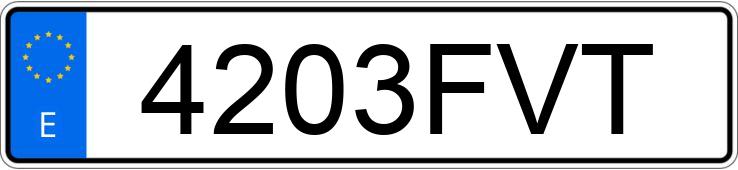 Numer rejestracyjny 4203FVT posiada AUDI A3