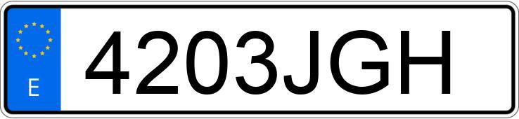 Numer rejestracyjny 4203JGH posiada BMW X5