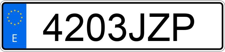 Numer rejestracyjny 4203JZP posiada OPEL VIVARO