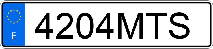 Numer rejestracyjny 4204MTS posiada TOYOTA AURIS